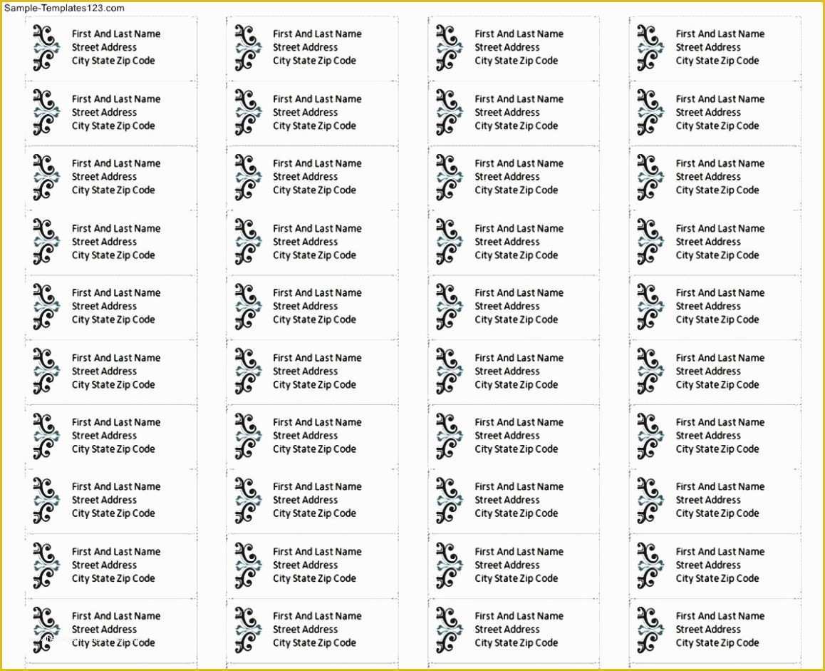 Free Printable Address Label Templates Of Ten Great Free Printable