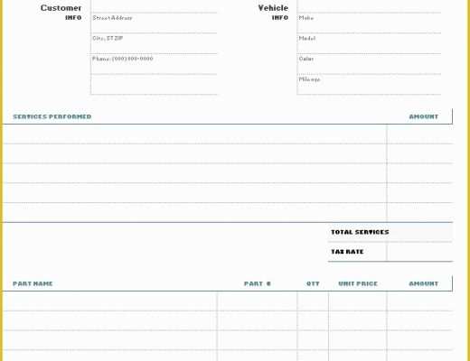 Free Printable Auto Repair Invoice Template Of 9 Free Sample Auto Repair Quotation Templates Printable