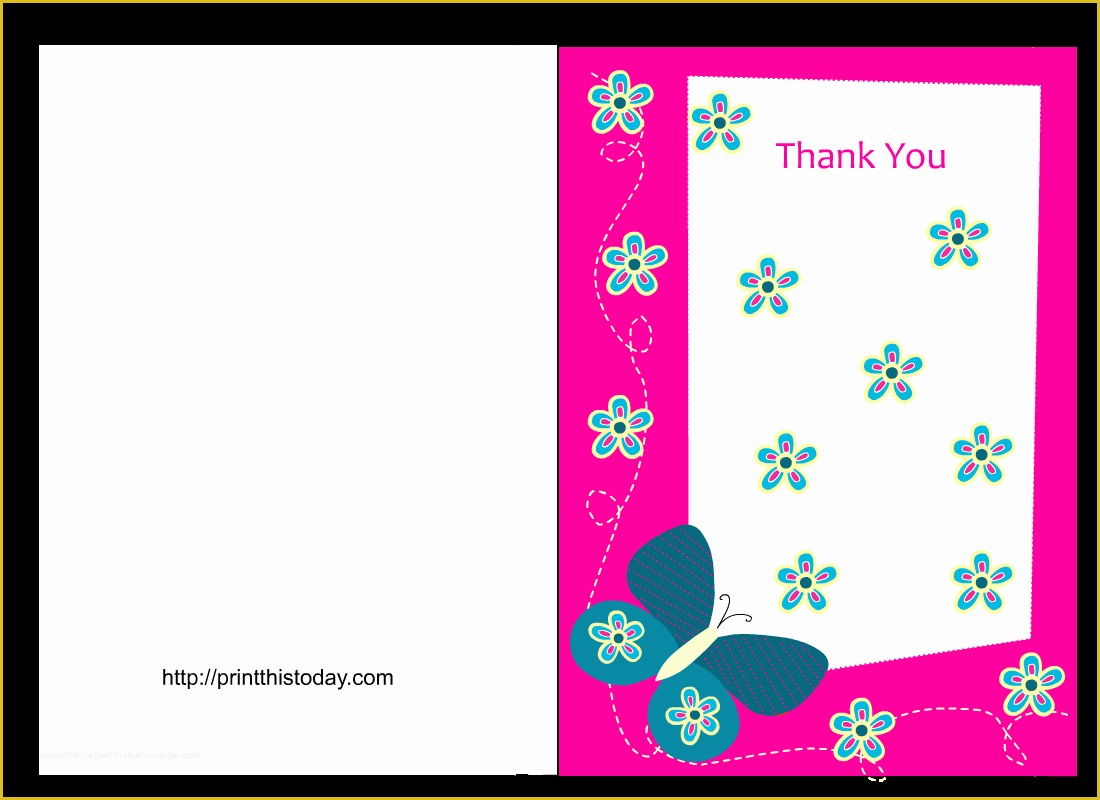 Free Printable Baby Cards Templates Of butterfly Baby Shower Thank You Cards Free Printable