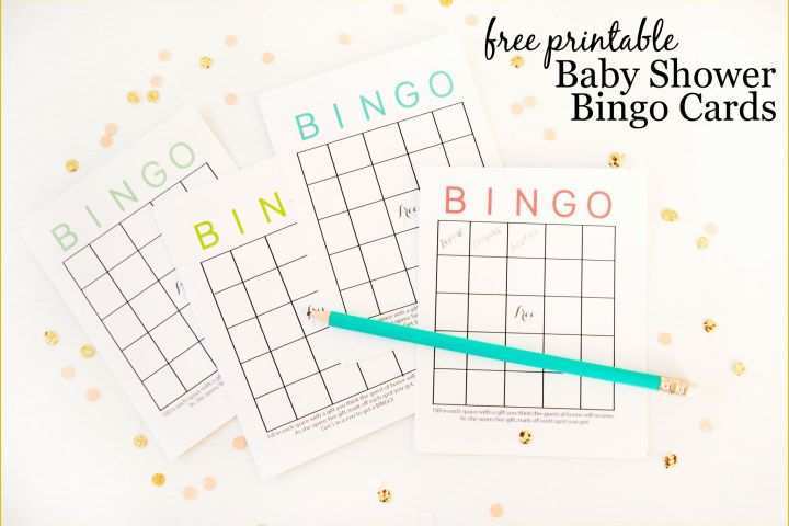 Free Printable Baby Cards Templates Of Free Printable Baby Shower Bingo Cards Project Nursery