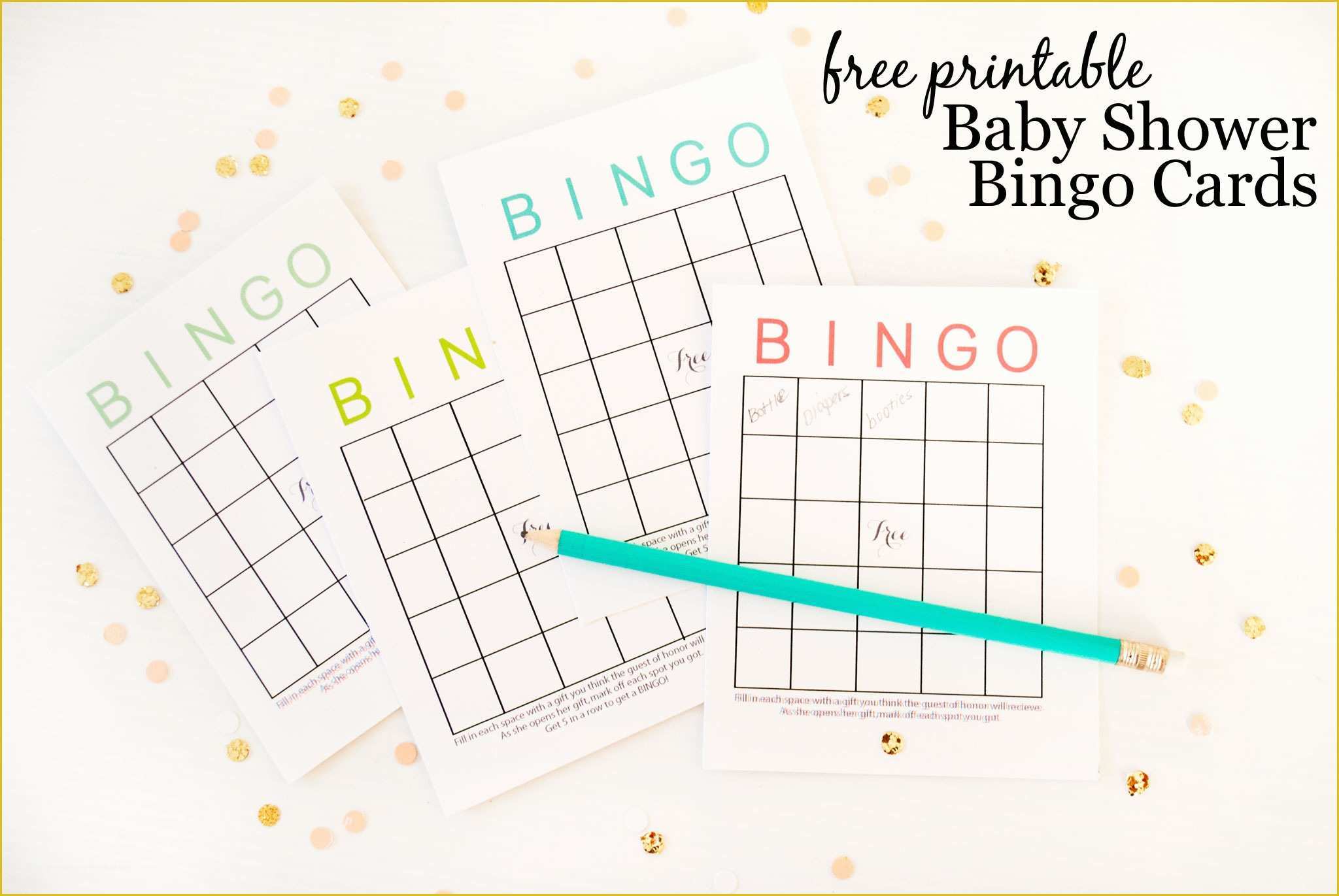 Free Printable Baby Cards Templates Of Free Printable Baby Shower Bingo Cards Project Nursery