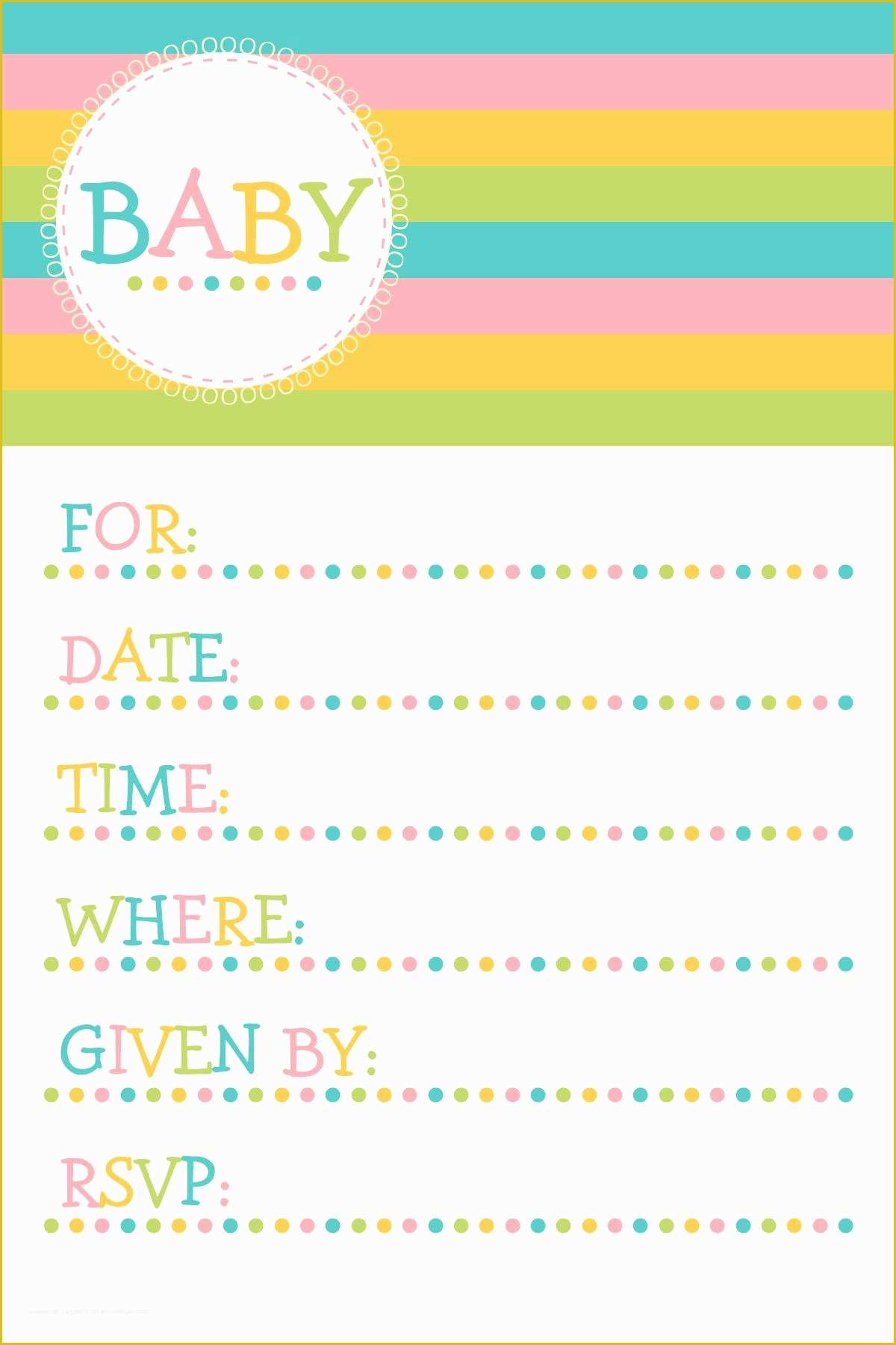 Free Printable Baby Cards Templates Of Free Printable Party Invitations Templates