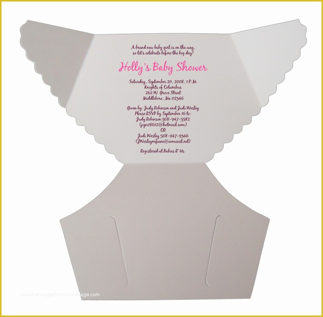 Free Printable Baby Shower Diaper Invitation Templates Of Free Baby Diaper Invitation Template