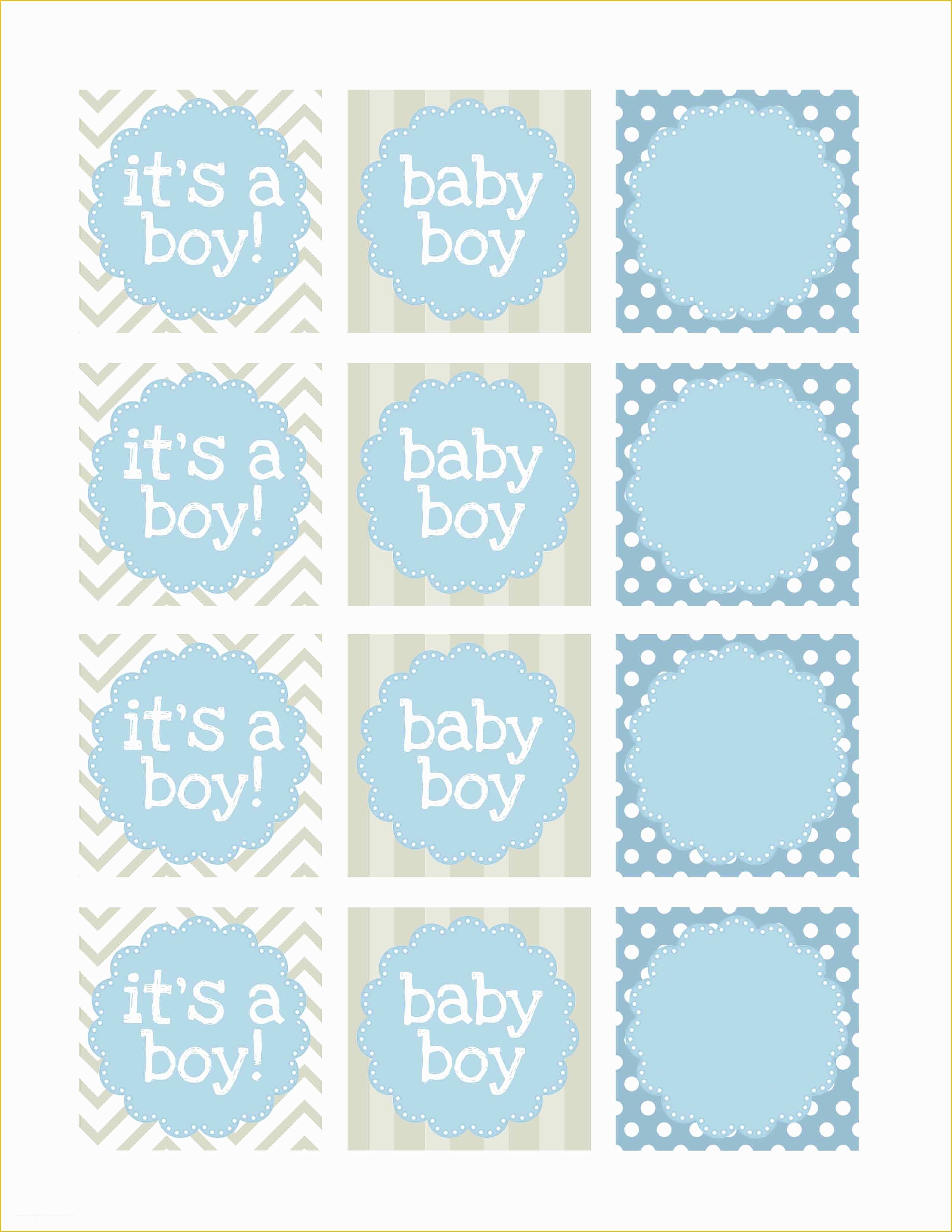 Free Printable Baby Shower Favor Tags Template Of Boy Baby Shower Free Printables How to Nest for Less™