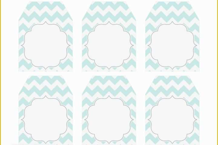 Free Printable Baby Shower Favor Tags Template Of Free Chevron Party Printables From Thdezign Party