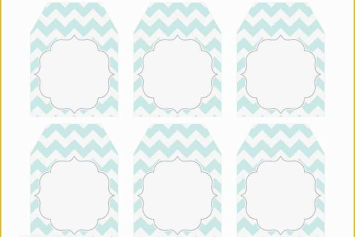 Free Printable Baby Shower Favor Tags Template Of Free Chevron Party Printables From Thdezign Party