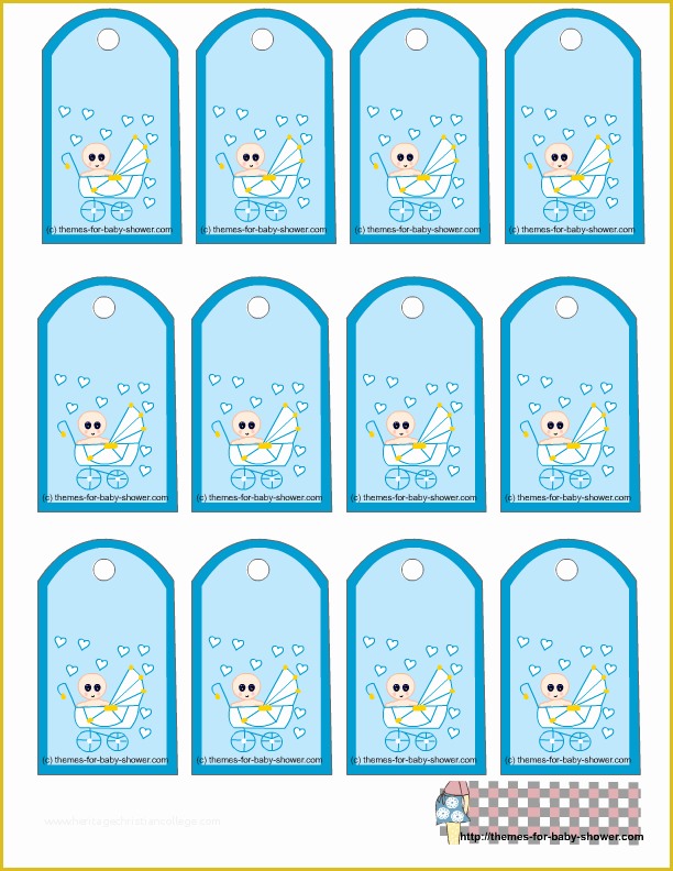 Free Printable Baby Shower Favor Tags Template Of Free Printable Blue Baby Shower Favor Tags