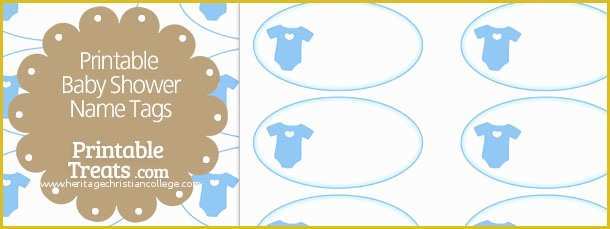Free Printable Baby Shower Favor Tags Template Of Printable Baby Shower Name Tags — Printable Treats