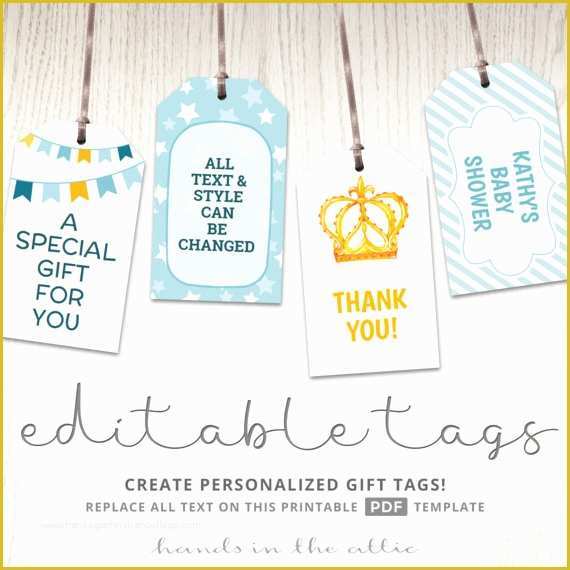 Free Printable Baby Shower Favor Tags Template Of Printable Baby Shower T Tags Editable Party Favor