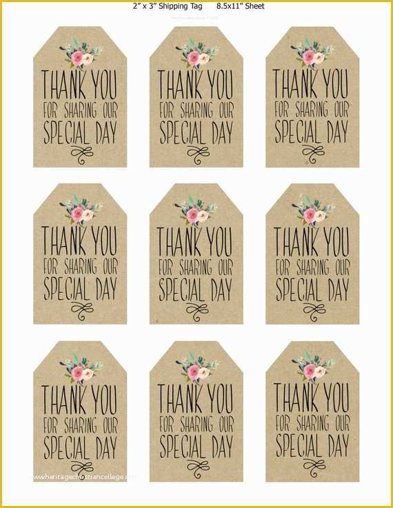 Free Printable Baby Shower Favor Tags Template Of Printable Wedding