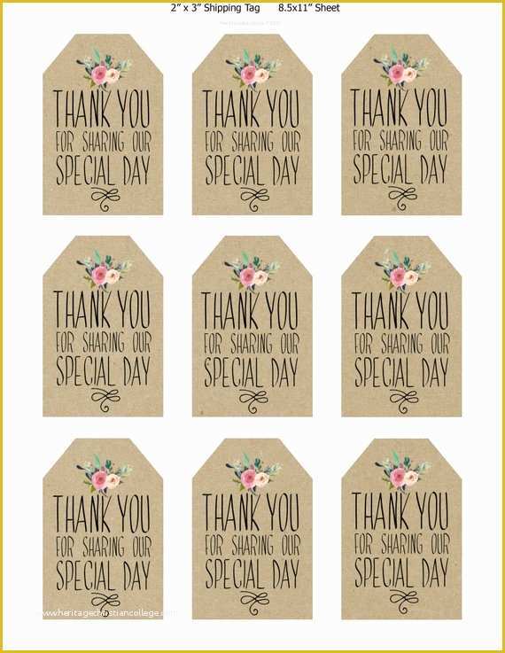 Free Printable Baby Shower Favor Tags Template Of Printable Wedding 