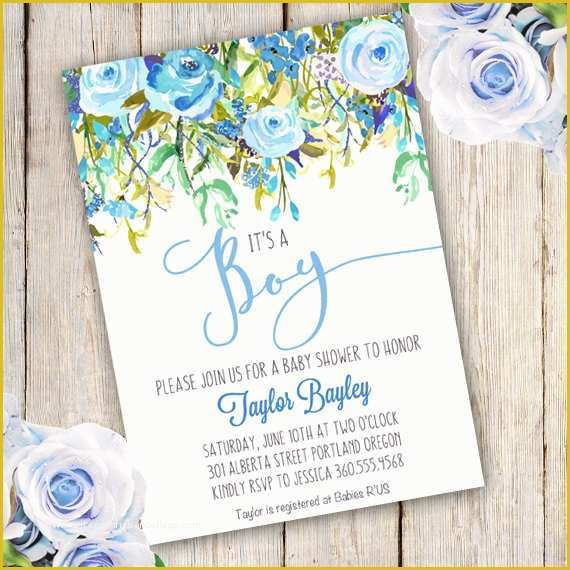 Free Printable Baby Shower Invitations Templates for Boys Of Baby Shower Boy Invitation Template Boy Templateparty