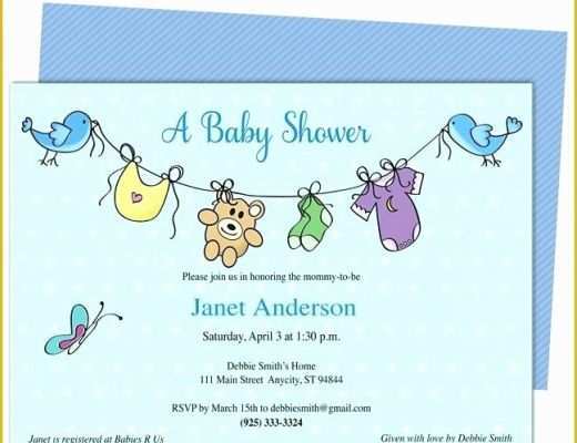 Free Printable Baby Shower Invitations Templates for Boys Of Baby Shower Invite Template Downloadable Baby Shower