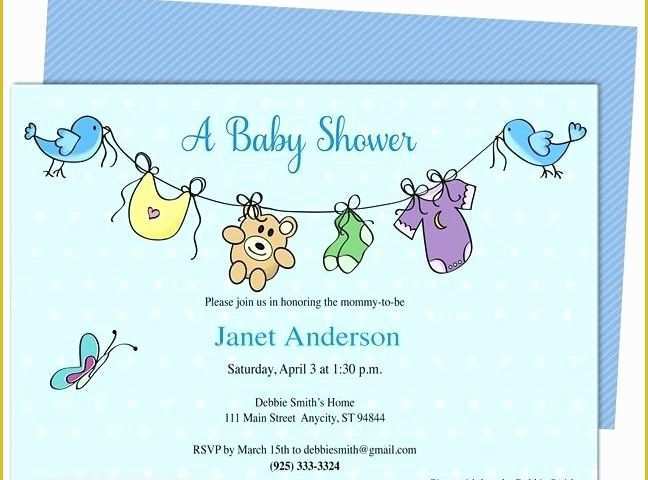 Free Printable Baby Shower Invitations Templates for Boys Of Baby Shower Invite Template Downloadable Baby Shower