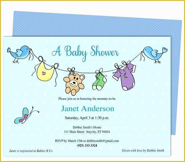 53 Free Printable Baby Shower Invitations Templates for Boys
