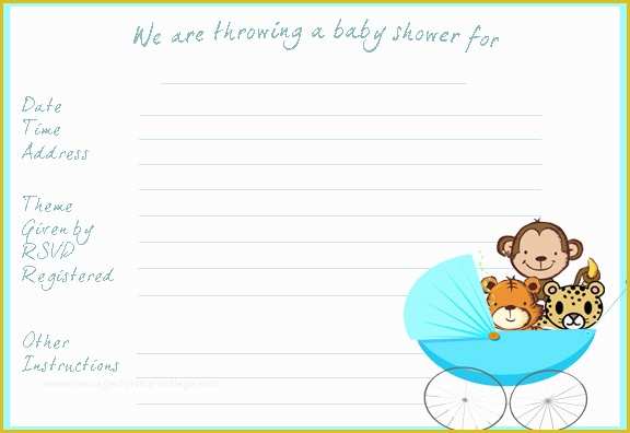 Free Printable Baby Shower Invitations Templates for Boys Of Free Printable for Your Baby Shower Invitations