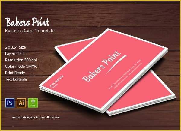 Free Printable Bakery Business Card Templates Of 16 Bakery Templates Psd Eps Cdr format Download