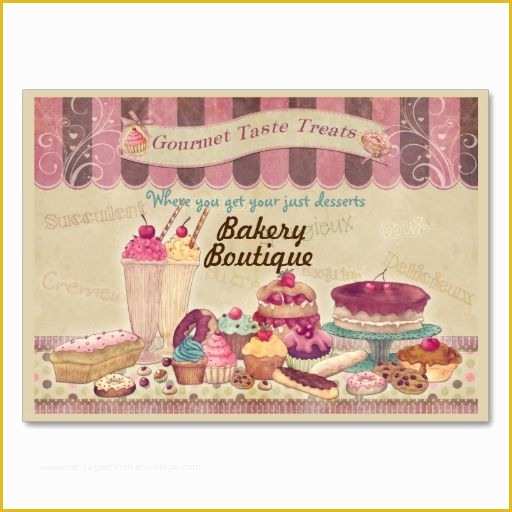 Free Printable Bakery Business Card Templates Of 34 Best Images About Bakery Business Cards On Pinterest