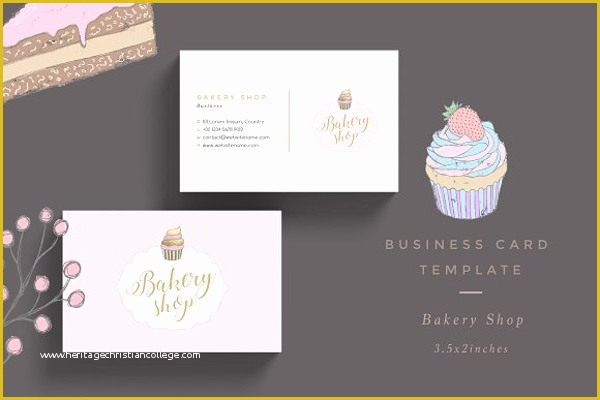 Free Printable Bakery Business Card Templates Of 41 Bakery Business Card Design Ideas
