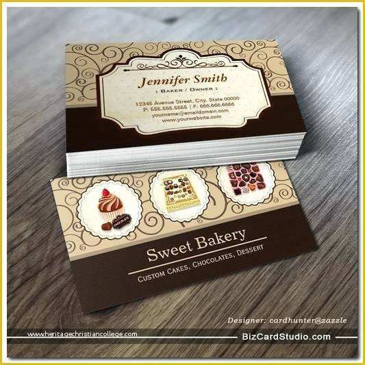 Free Printable Bakery Business Card Templates Of Bakery Business Card Template Bakery Visiting Card format