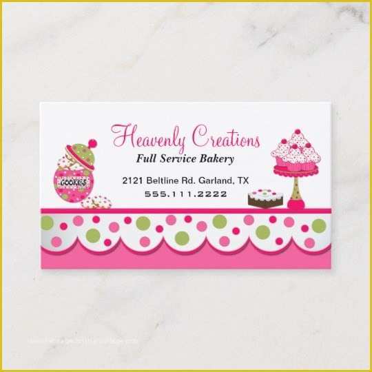 Free Printable Bakery Business Card Templates Of Bakery Business Card Template – Sweet Bakery Business