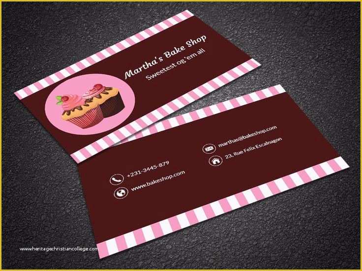 Free Printable Bakery Business Card Templates Of Best Bakery Business Cards – Ufonetwork