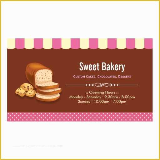 Free Printable Bakery Business Card Templates Of Premium Bakery 