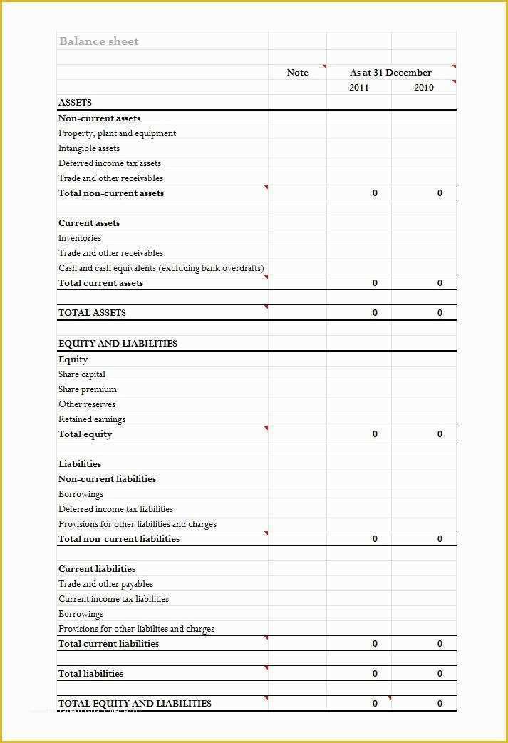 Free Printable Balance Sheet Template Of 41 Free Balance Sheet Templates &amp; Examples Free Template