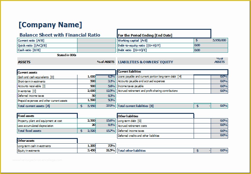 Free Printable Balance Sheet Template Of Download Free Balance Sheet Templates In Excel Excel