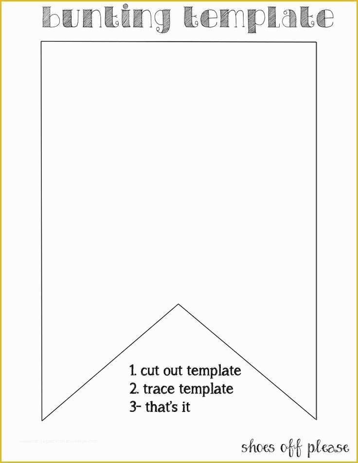 Free Printable Banner Templates for Word Of Bunting Clipart Outline Pencil and In Color Bunting