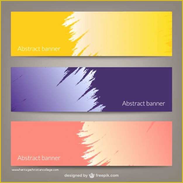 Free Printable Banner Templates Of Abstract Banner Templates Vector