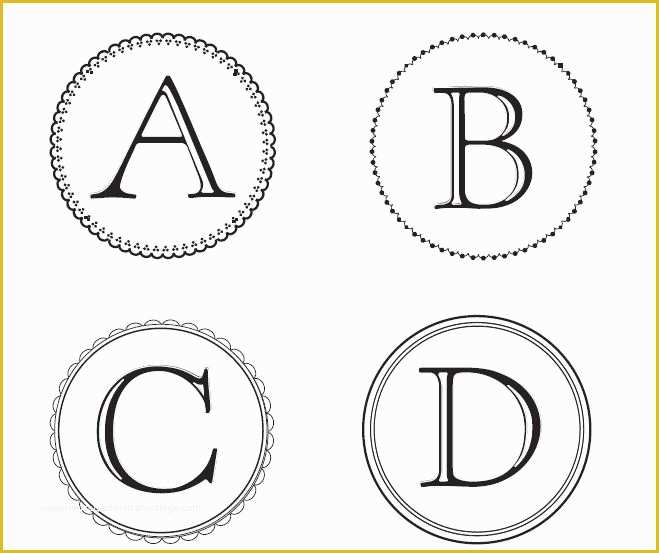 Free Printable Banner Templates Of Free Monogram Letters You Can and Use to Make