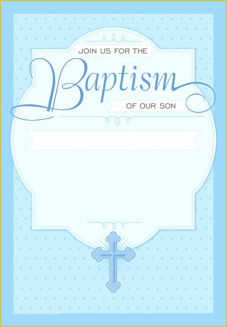 Free Printable Baptism Invitations Templates Of Baptism Invitation Template Boy Party Invitation Ideas