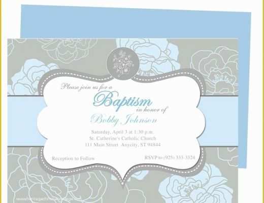 Free Printable Baptism Invitations Templates Of Chantily Baby Baptism Invitation Templates Printable Diy