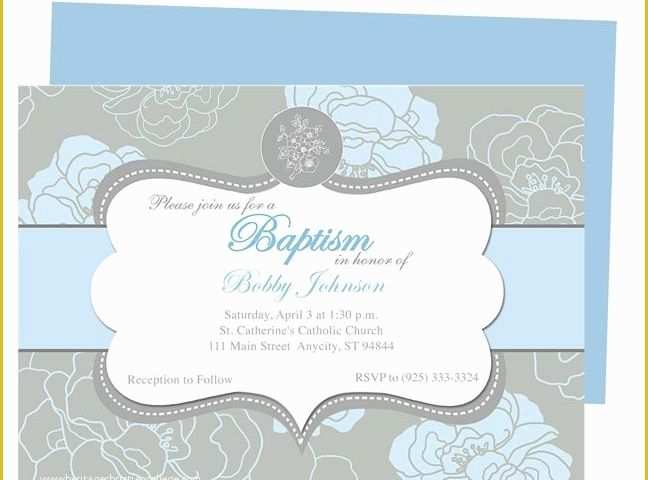 Free Printable Baptism Invitations Templates Of Chantily Baby Baptism Invitation Templates Printable Diy