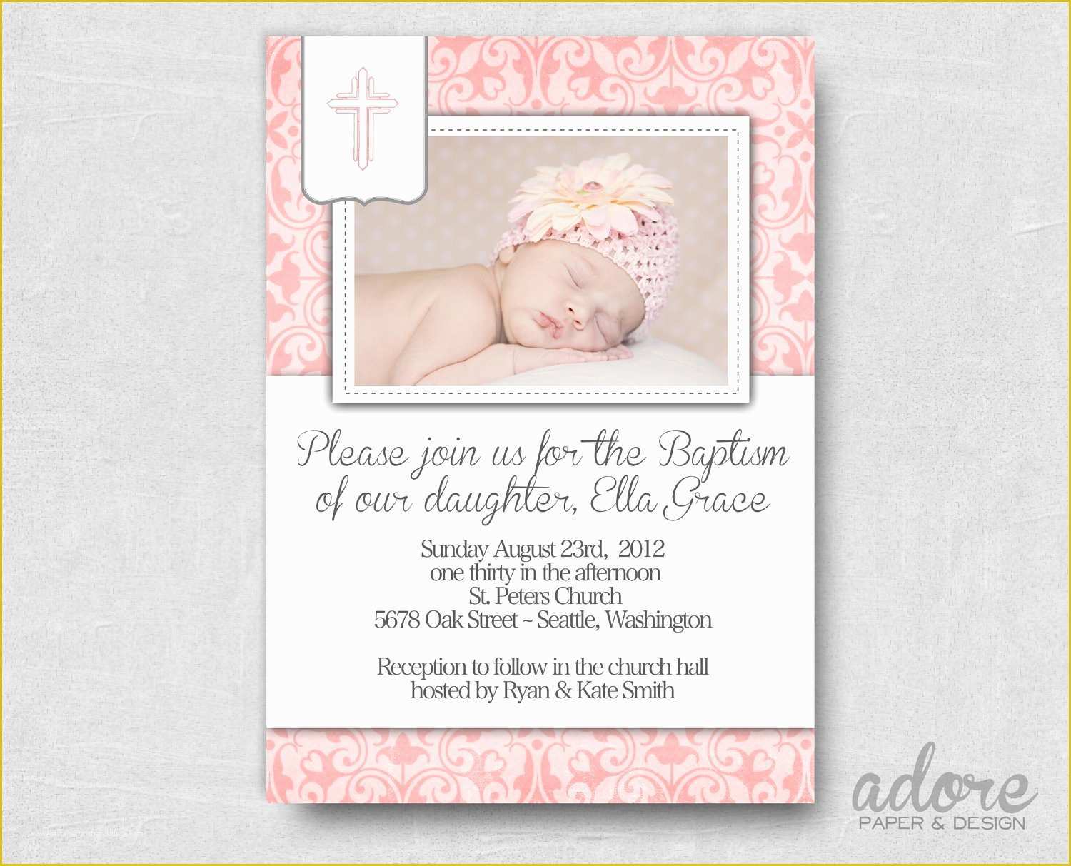 Free Printable Baptism Invitations Templates Of Free Printable Christening Invitations Cards