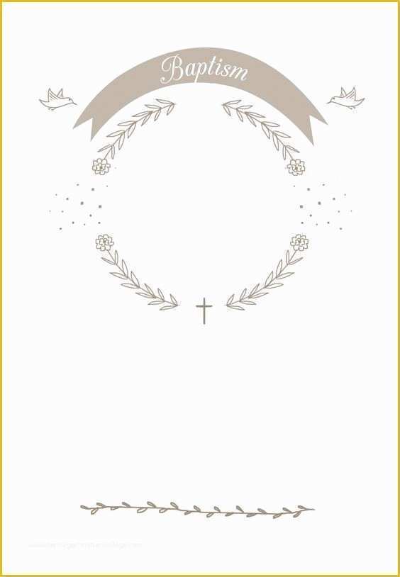 Free Printable Baptism Invitations Templates Of Ribbon Cameo Free Printable Baptism &amp; Christening