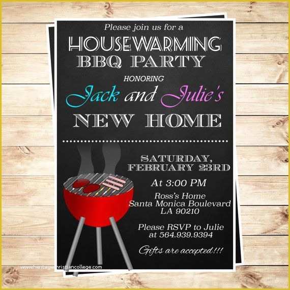 Free Printable Bbq Invitation Templates Of 20 Best Housewarming Party Invitations Ideas From Diy