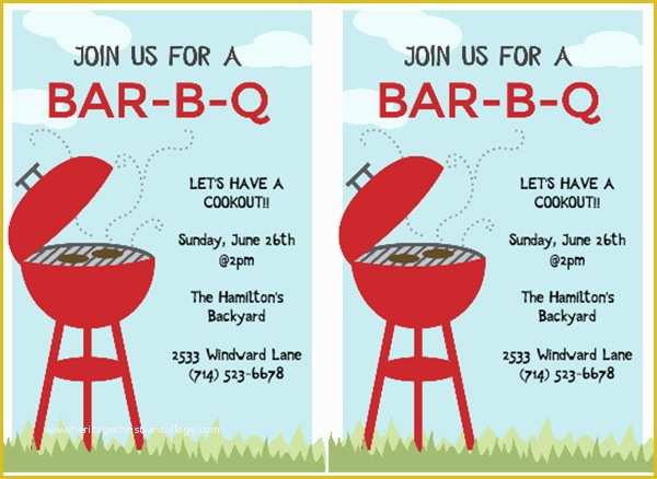 Free Printable Bbq Invitation Templates Of 50 Bbq Invitation Templates