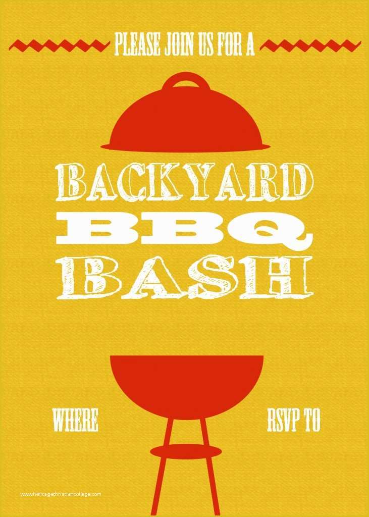 Free Printable Bbq Invitation Templates Of Diy Printable Backyard Bbq Bash Invite