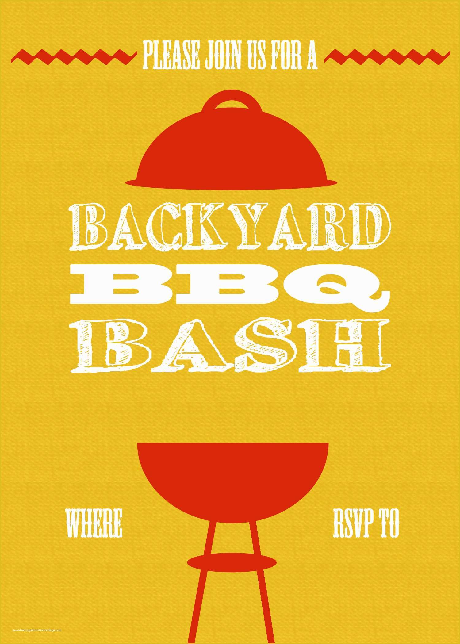 Free Printable Bbq Invitation Templates Of Diy Printable Backyard Bbq Bash Invite