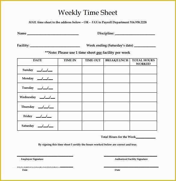 Printable Bi Weekly Timesheet Template Printable Templates Porn Sex