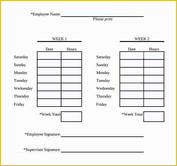 Free Printable Bi Weekly Timesheet Template Of 31 Simple Timesheet Templates Doc Pdf