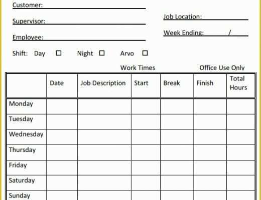 Free Printable Bi Weekly Timesheet Template Of Weekly Timesheet Template 15 Free Download In Pdf