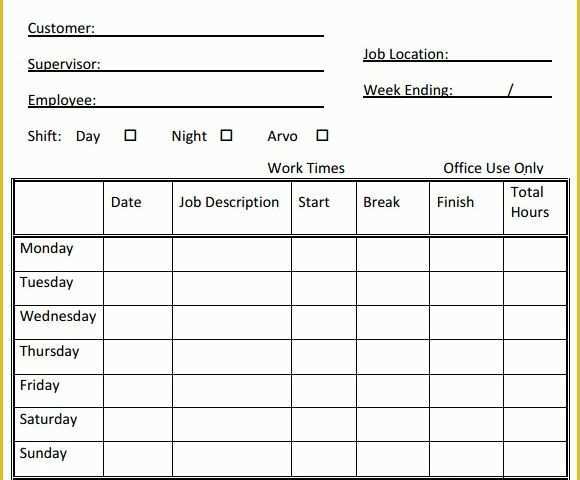 Free Printable Bi Weekly Timesheet Template Of Weekly Timesheet Template 15 Free Download In Pdf