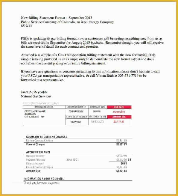 Free Printable Billing Statement Template Of 7 format Free Printable Billing Statements