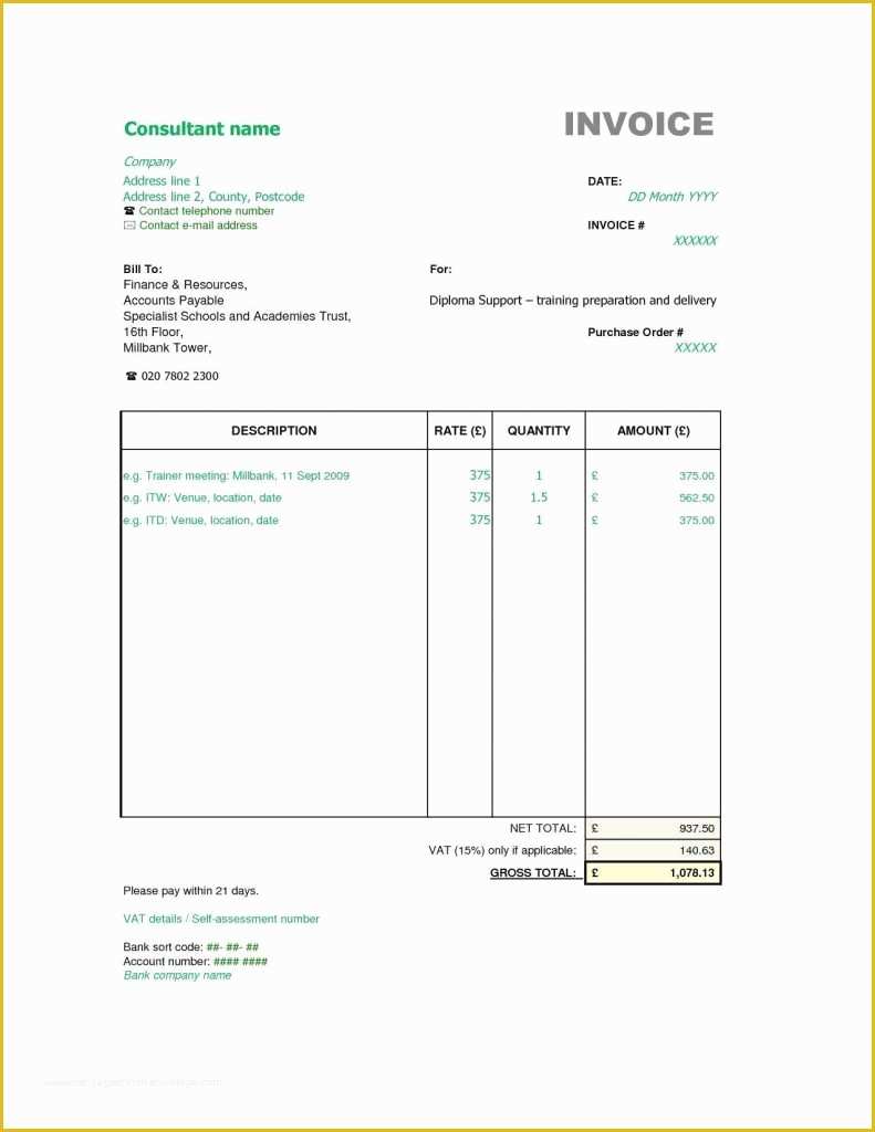 58 Free Printable Billing Statement Template