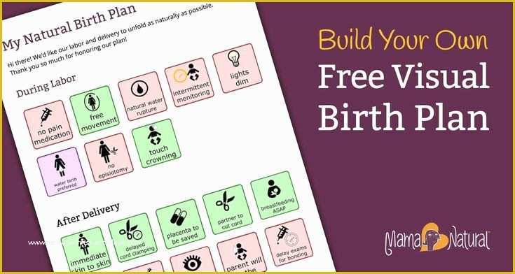 Free Printable Birth Plan Template Of Free Visual Birth Plan Template that Nurses Won T Scoff