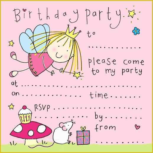 Free Printable Birthday Invitation Cards Templates Of Free Printable Fairy Birthday Party Invitation