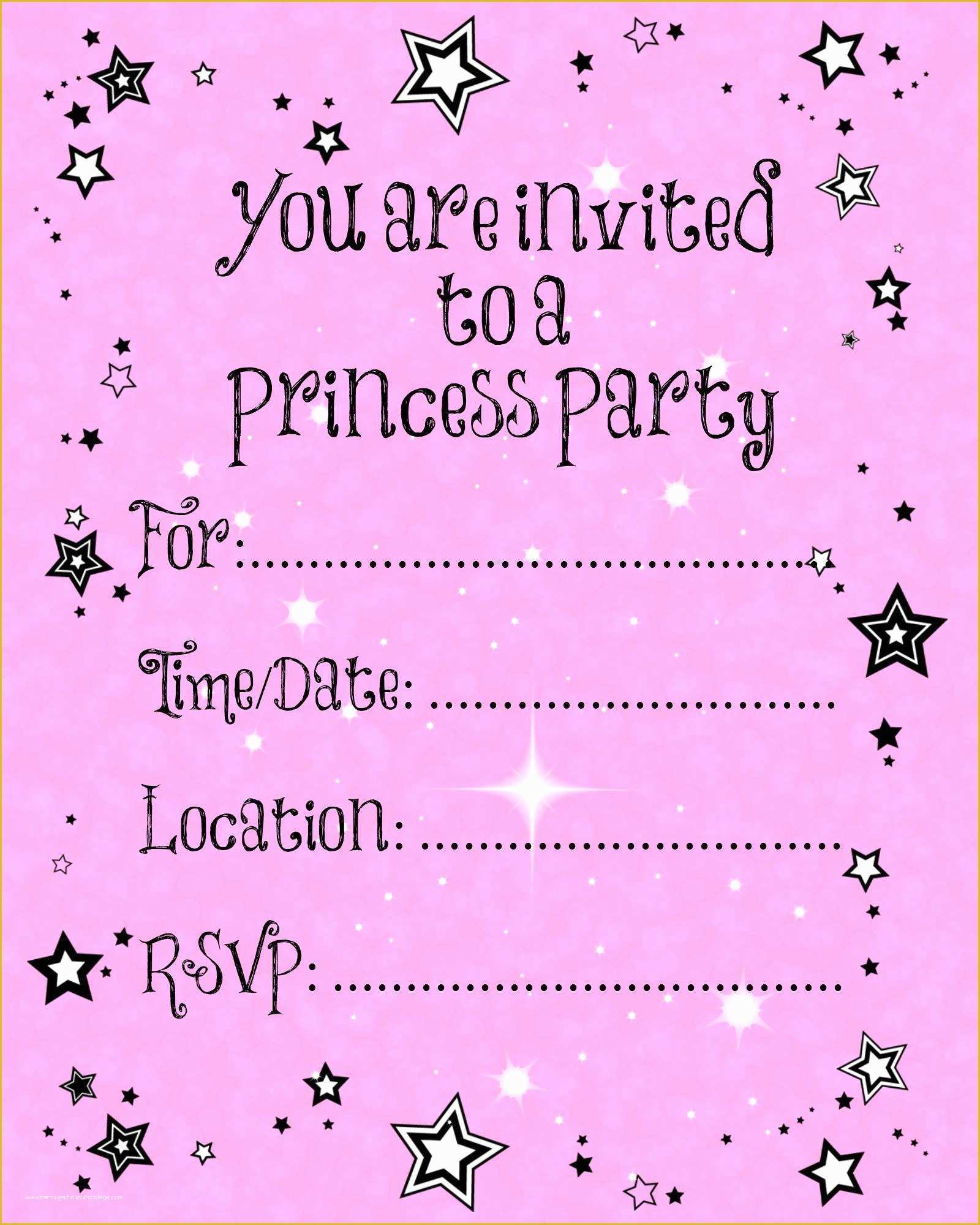 Free Printable Birthday Invitation Cards Templates Of Free Printable Party Invitations Templates